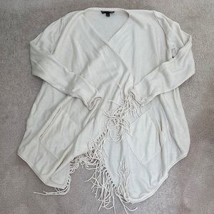 Banana Republic cream wrap sweater Size S